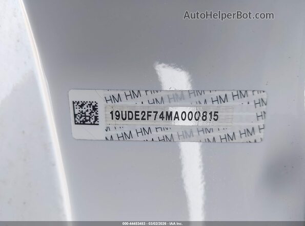 19UDE2F74MA000815 2021 ACURA ILX White 
