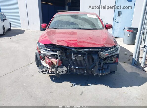 19UDE2F79MA001815 2021 ACURA ILX Burgundy Instrument cluster view