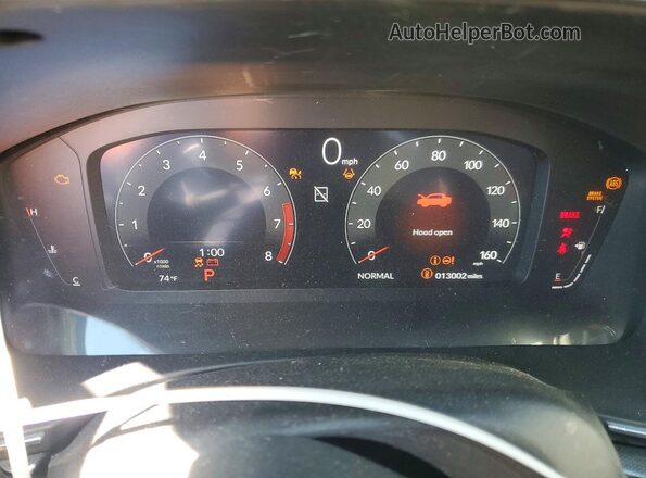 19UDE4H64SA009656 2025 ACURA INTEGRA Blue Вид щитка приладів