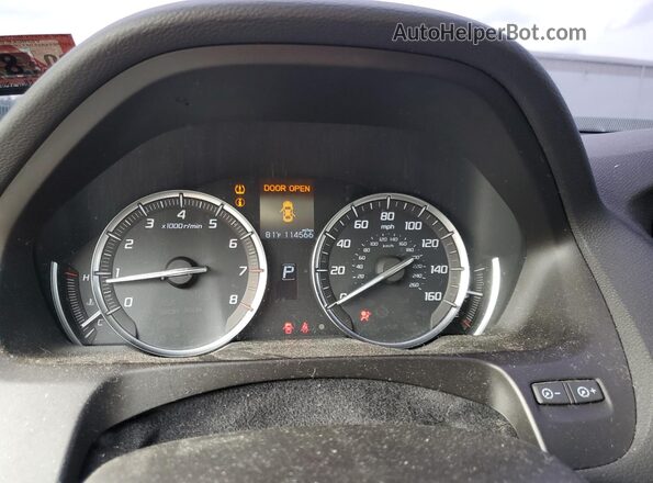 19UUB1F38HA006574 2017 ACURA TLX Black Widok zestawu wskaźników