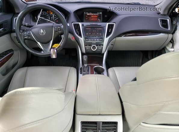 19UUB1F38HA006574 2017 ACURA TLX Black Widok deski rozdzielczej