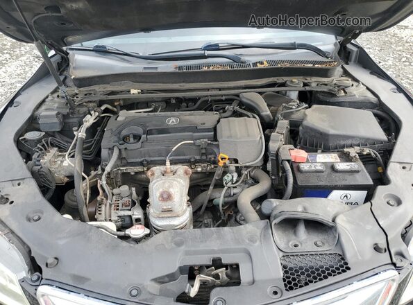 19UUB1F38HA006574 2017 ACURA TLX Black Widok wnętrza z tyłu
