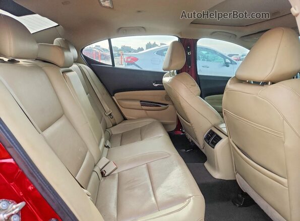 19UUB1F59HA007976 2017 ACURA TLX Red უკანა სავარძლების ხედი