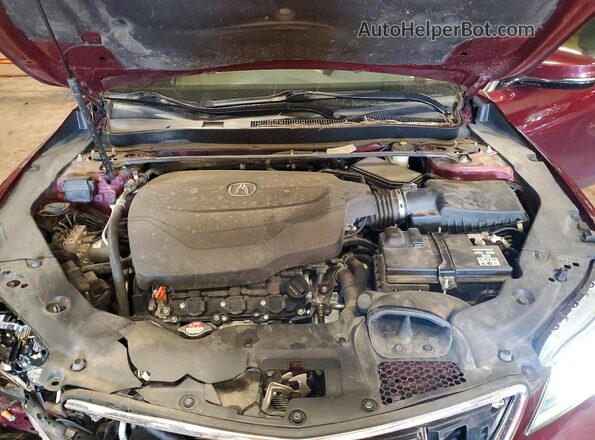 19UUB2F55GA005517 2016 ACURA TLX Red უკანა სალონის ხედი