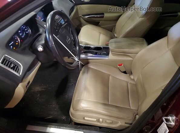 19UUB2F55GA005517 2016 ACURA TLX Red წინა სალონის ხედი