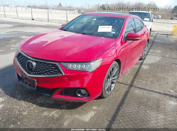 19UUB2F68KA003276 2019 ACURA TLX Red Vista tres cuartos delantera izquierda