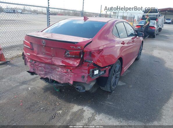 19UUB2F68KA003276 2019 ACURA TLX Red Trasero derecho