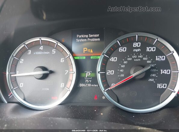 19UUB2F68KA003276 2019 ACURA TLX Red Vista de los asientos traseros