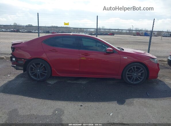 19UUB2F68KA003276 2019 ACURA TLX Red Vista interior trasera