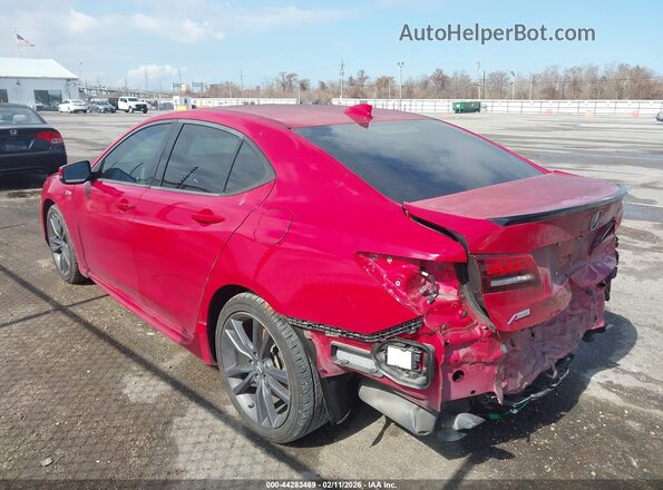 19UUB2F68KA003276 2019 ACURA TLX Red Vista interior de 360 grados