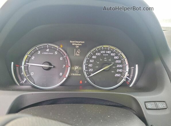 19UUB3F70HA800869 2017 ACURA TLX Brown Вид щитка приладів