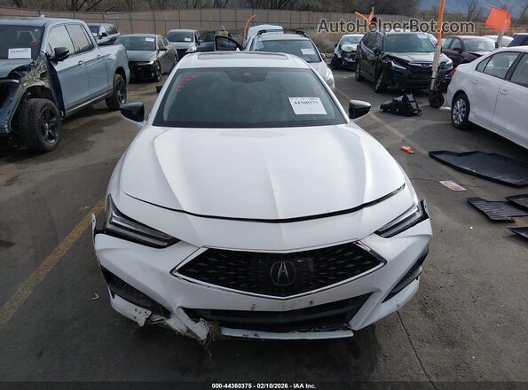 19UUB5F45MA007014 2021 ACURA TLX White ხელსაწყოთა პანელის ხედი