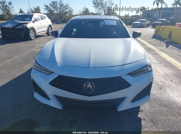 19UUB5F53MA006601 2021 ACURA TLX White Vista del cuadro de instrumentos