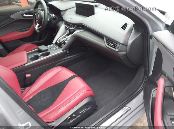 19UUB6F53SA001059 2025 ACURA TLX Gray Widok wnętrza z przodu