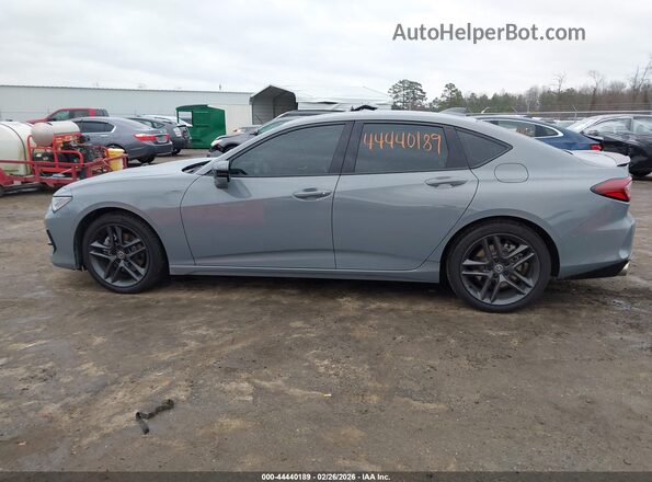 19UUB6F53SA001059 2025 ACURA TLX Gray Widok wnętrza 360 stopni