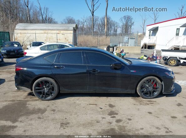 19UUB7F06PA002496 2023 ACURA TLX Black Вид задньої частини салону