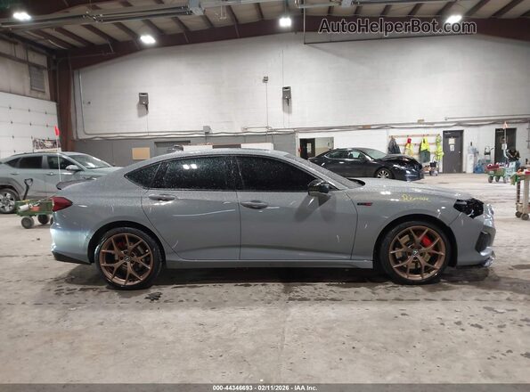 19UUB7F08SA000046 2025 ACURA TLX Gray Widok wnętrza 360 stopni