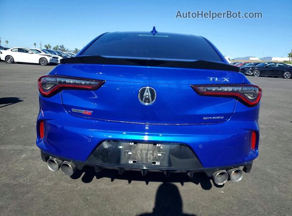 19UUB7F90NA002084 2022 ACURA TLX Blue Vista trasera