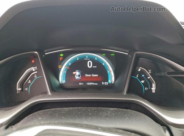 19XFC1F99GE038647 2016 HONDA CIVIC Silver ხელსაწყოთა პანელის ხედი