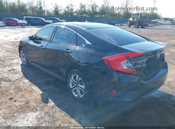 19XFC2F53GE007221 2016 HONDA CIVIC Black Հետևի ձախ