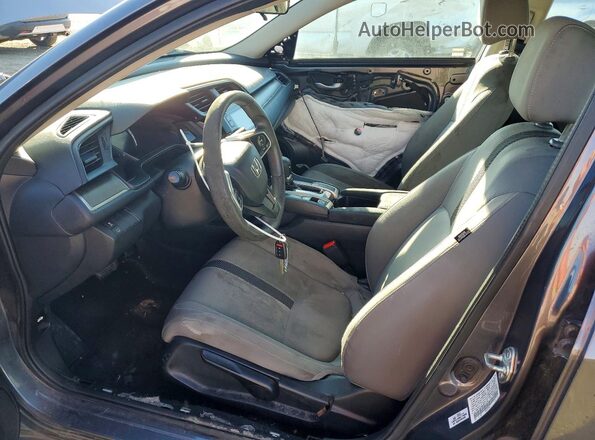 19XFC2F58GE211142 2016 HONDA CIVIC Gray წინა სალონის ხედი