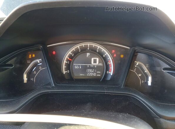 19XFC2F58GE211142 2016 HONDA CIVIC Gray ხელსაწყოთა პანელის ხედი