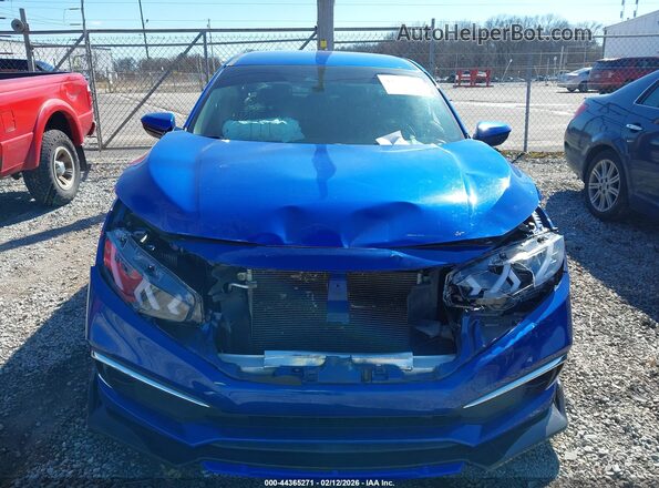 19XFC2F60KE000681 2019 HONDA CIVIC Blue Instrument cluster view