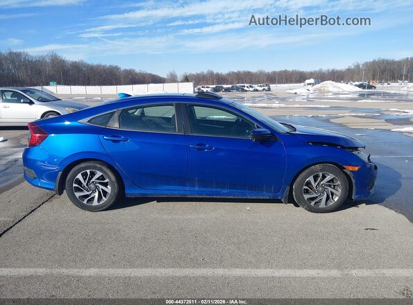 19XFC2F74JE025185 2018 HONDA CIVIC Blue Rear interior view