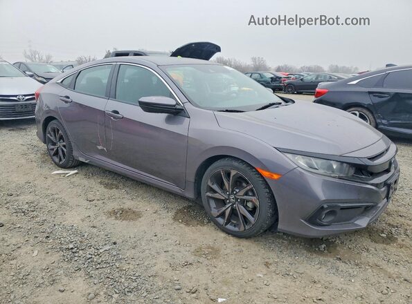 19XFC2F85KE204636 2019 HONDA CIVIC Gray 