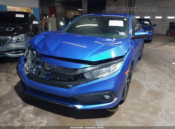 19XFC2F88KE012157 2019 HONDA CIVIC Blue Передня ліва чверть