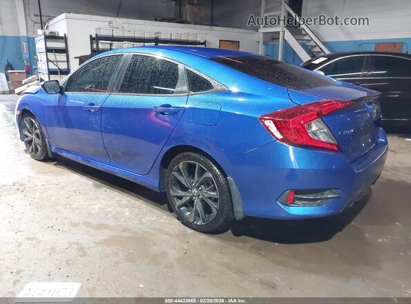 19XFC2F88KE012157 2019 HONDA CIVIC Blue Задня ліва чверть