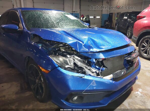 19XFC2F88KE012157 2019 HONDA CIVIC Blue Вид спереду