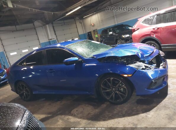 19XFC2F88KE012157 2019 HONDA CIVIC Blue Вид задньої частини салону
