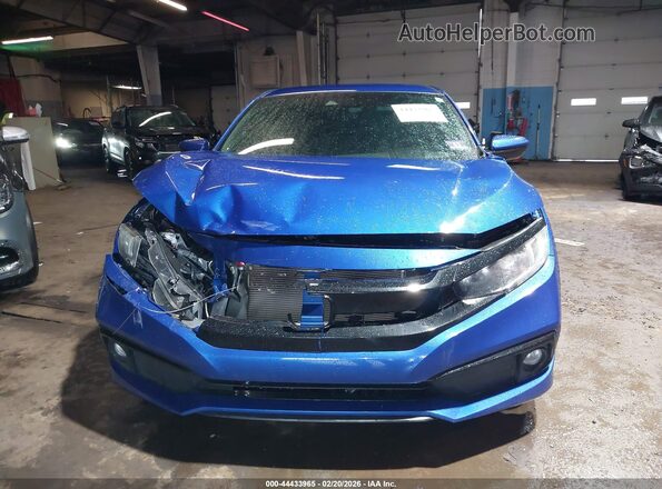 19XFC2F88KE012157 2019 HONDA CIVIC Blue Вид щитка приладів