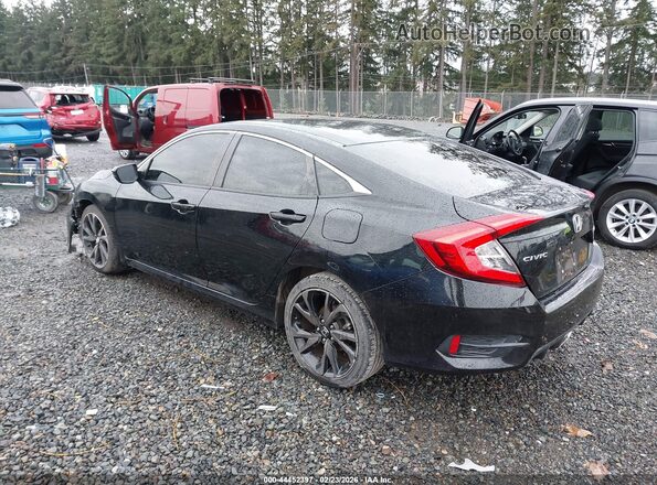 19XFC2F88ME202365 2021 HONDA CIVIC Черный Задняя левая четверть
