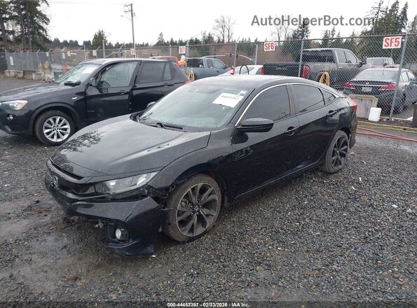 19XFC2F88ME202365 2021 HONDA CIVIC Черный Передняя левая четверть