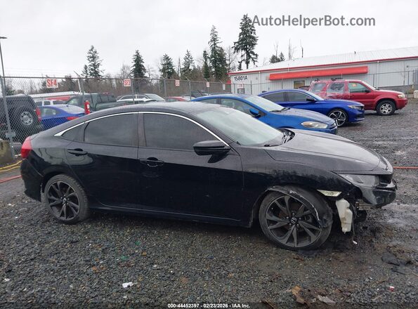 19XFC2F88ME202365 2021 HONDA CIVIC Черный Вид задней части салона