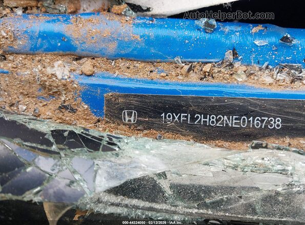 19XFL2H82NE016738 2022 HONDA CIVIC Синий Вид подкапотного пространства