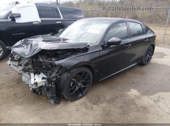 19XFL2H82RE036252 2024 HONDA CIVIC Black წინა მარცხენა ხედი სამი მეოთხედიდან