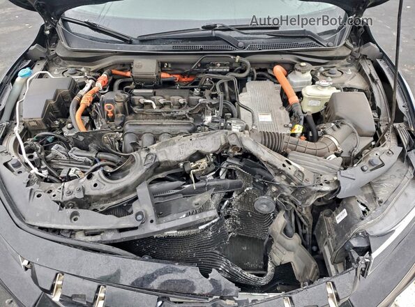 19XZE4F53ME000574 2021 HONDA INSIGHT Black უკანა სალონის ხედი