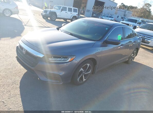 19XZE4F54ME006948 2021 HONDA INSIGHT Gray Առջևի ձախ երեք քառորդ տեսարան