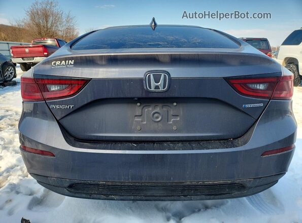 19XZE4F59ME001096 2021 HONDA INSIGHT Gray Vista trasera