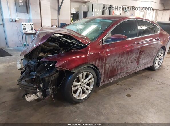 1C3CCCAB4GN117474 2016 CHRYSLER 200 Burgundy Առջևի ձախ երեք քառորդ տեսարան