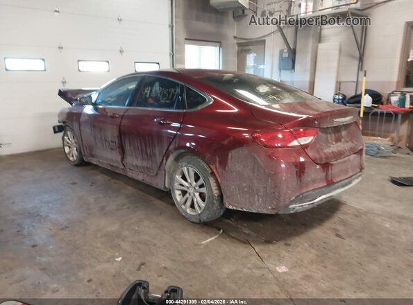 1C3CCCAB4GN117474 2016 CHRYSLER 200 Burgundy Հետևի ձախ