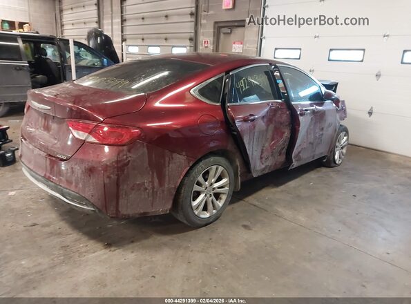 1C3CCCAB4GN117474 2016 CHRYSLER 200 Burgundy Հետևի աջ