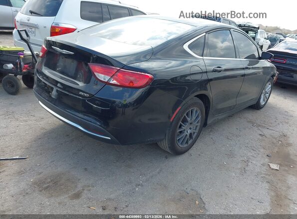 1C3CCCAB9GN123657 2016 CHRYSLER 200 Black Trasero derecho