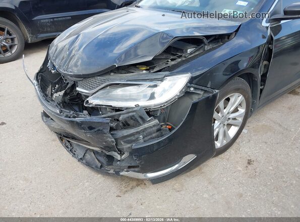 1C3CCCAB9GN123657 2016 CHRYSLER 200 Black Vista frontal