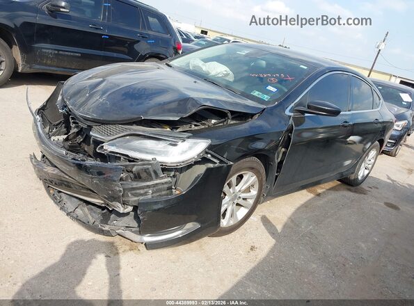 1C3CCCAB9GN123657 2016 CHRYSLER 200 Black Vista tres cuartos delantera izquierda