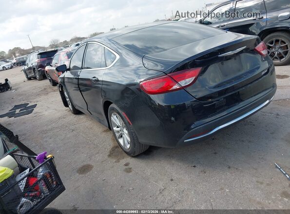 1C3CCCAB9GN123657 2016 CHRYSLER 200 Black Trasero izquierdo