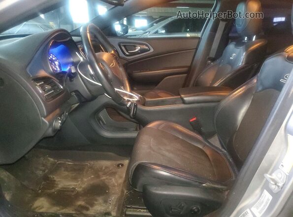 1C3CCCBB7GN175383 2016 CHRYSLER 200 Серебряный Вид салона спереди